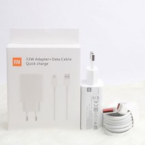 오리지널 샤오미 33W 고속충전기 전체 키트 C 케이블 Mi 10 9 Lite POCO X3 레드미 K40 프로, 01 EU 충전r set box