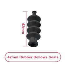 RC서보 아두이노서보모터 Rc 보트 3242mm 방수 푸시로드 고무 씰 벨로우즈 및 3 크기 방향타 부품에 대한 서보 푸시로드 씰용 알루미늄 피팅, l42mm