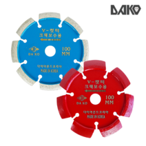 다코 마른날 4인치 크랙보수용 V컷터 V컷팅 8T 10.5T, 10.5T (적), 1개