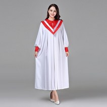 성가대복 성가대가운 찬양 현대 의류 크리스찬 교회 합창단 성자 의상 여성 성직자 가운 시 클래스 서비스 수녀 노래 AliExpress, design 1+M