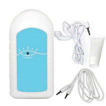 태아심음측정기 2MHZ 아기 소리 포켓 태아 도플러 초음파 하트 비트 감지기 홈 임신, 1.Blue