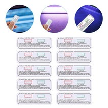 자외선 측정기 광 살균 UV 테스트 카드 UVA UVC 파장 표시기 액세서리 10 개로트, 01 10pcs