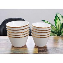 골드포인트 화이트 공기 대접 1P 이쁜공기 예쁜그릇쇼핑몰