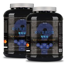 [보틀증정] 벌크업 헬스 단백질보충제 와이 블루라벨 게이너 4kg x 2통 대용량 프로틴 쉐이크, 2개