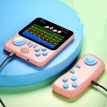 하이테크 신기한 키덜트 장난감 마카롱 레트로 비디오 게임 콘솔 666 휴대용 아치 리눅스 시스템 포켓 핸드 헬드 플레이어 선물 스카이랜더, [03] double