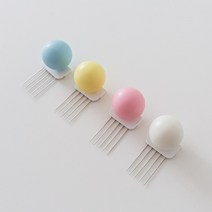 원목 컬러 볼 꼭꼬핀 우드 벽지걸이 못없이 액자걸이 꼬꼬핀, 옐로우