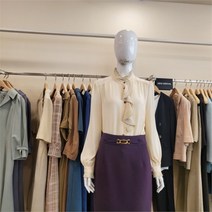 블루페페 SH02 주름 레이스 블라우스CR 213MSC708
