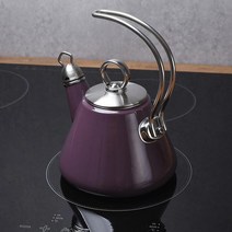 유럽풍 퍼플 고급 법랑주전자 인덕션 0.9L 차주전자 막걸리주전자 난로주전자 집들이선물 심플한주전자, 상세페이지참조