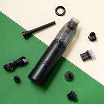 벤딕트 차량용 무선 2in1 핸디 에어건 청소기 50000RPM, 블랙, light