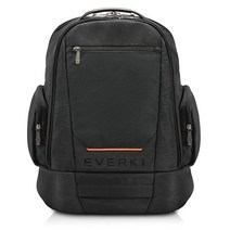 EVERKI ContemPRO 117 대형 넓은 18.4인치 게이밍 또는 워크스테이션 노트북 백팩 레인 커버 포함 EKP117B, Black