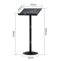 스탠드 광고판 웨이팅 보드판 실내 간판 배너 A간판 아크릴 현판 안내 사이니지, 블랙 30cm x 45cm