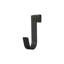 2pcs 주방 캐비닛 도어 다시 후크 무료 펀칭 욕실 문 뒤로 다기능 스토리지 후크 서랍 로브 옷걸이, 2pcs black