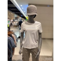 [버커루] 여성 60수 양면실켓 로고 라운드 티셔츠 B232TS600P
