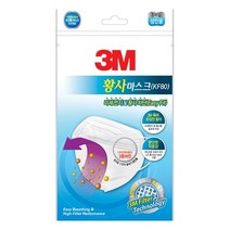 3M)이지핏 황사마스크(KF80/화이트/1매입)x10개묶음