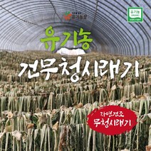 국내산 유기농 건무청 말린시래기 500g 초록한입 유기농시래기 무청시래기