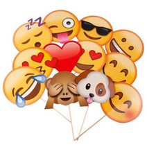 웨딩 촬영 소품 토퍼 브라이덜 샤워 파티 스마일 표정 사진 생일 결혼식 창의적인 픽업 들러리 재미있는 포토부스 12 개, xiaolian 12pcs