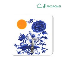 중국 청화백자 초강력 투명 매직 접착식 후크 재사용 가능한, 20pcs