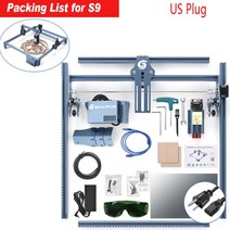레이저조각기 각인기SCULPFUN S9/S10 90W 효과 레이저 조각기 CNC 라우터 데스크탑 DIY 절단기 410x420 대, 02 S9 US Plug