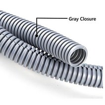 PE전선관 컬러 절연 주름관 와이어 호스 스레딩 플라스틱 파이프 자동차 하네스 케이싱 보호 슬리브 m, 89.Gray Closure  OD 13mm1Meter