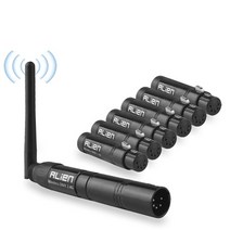파이오니아 DJ케이스 외계인 5 핀 din 2.4g ism 무선 dmx 512 dfi 컨트롤러 xlr 수신기 송신기 디스코 dj 무대 파 이동 헤드 레이저 빛 호환, 1t6r, 나는 플러그