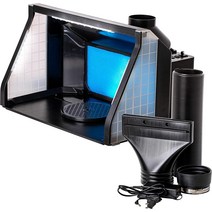 Master Airbrush 엑스트라 라지 듀얼 팬 조명 휴대용 취미 에어브러시 스프레이 부스 LED 조명 포함 모든, 한개옵션0