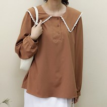 아이우먼 빅사이즈 109 펀칭세라카라블라우스 DWBE786