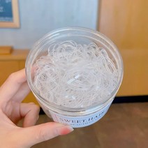 1회용 고무줄 손상없이 두꺼운 헤어링 작은 묶음 고탄력 고무링 헤어링