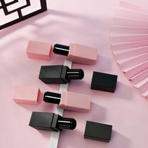 립스틱 립밤 화장 케이스 용기 공병 스퀘어 리필 블랙