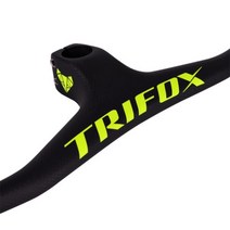 빠른 해외직구 TRIFOX 풀 카본 MTB 핸들바 일체형 산악 자전거 RHB200 3K 매트 블랙 -17 도 탄소 핸들바 스템, Green Stem-80mm_Length 700mm