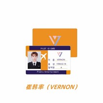 세븐틴 MAKNAE LINE PILOTS 17 파일럿 포토 굿즈 카드, wernon