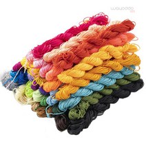 와요또 1mm 1.5mm 폴리 매듭 팔찌 끈 매28컬러 수공예 끈팔찌, 1mm(23m), 16.연보라