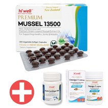 하이웰 프리미엄 초록홍합오일 13500 200캡슐, 본품+사은품, 1개, 13500mg