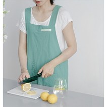 칼므 로엘 린넨앞치마 카페 바리스타앞치마, 스카이블루