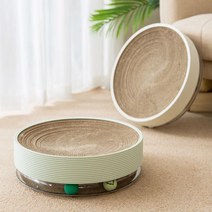 LUSI MALL 고양이 대형 원형 장난감 볼 집 쇼파 침대 리필 스크래쳐, 민트