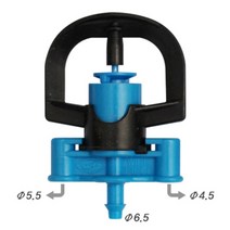 노지용미니스프링클러 180L/hr파랑 10개set, 없음, 10개