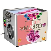 제빙기 220v110v 전기 아이스크림 롤 기계 comercial 타이어 튀긴 요구르트, 110v, 씨엔