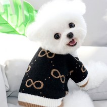 강아지옷 강아지가디건 스트라이프 줄무늬 애완견옷, 블랙
