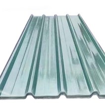 FRP 도단 10장 창고 골 공사 슬레이트 공장 지붕 방수 판 넬, 길이2m (두께2mm) 10장