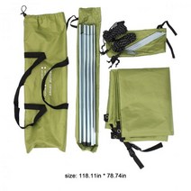 자동차 지붕 상단 텐트 천막 방수 UV 대피소 그늘 캠핑 측면 휴대용 옥상 비 캐노피 새로운, CN_A-300x200cm