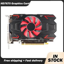 그래픽 카드 hd7670 128bit gddr5 vga dvi-i pci-e pcie, 검은색
