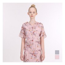 [홈쇼핑상품] 여성 플라워 러플 블라우스_M182005A