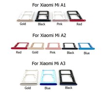 Xiao mi Mi A1 A2 A3 SIM 트레이 슬롯 홀더 어댑터 커넥터 SD 카드 교체 부품, 08 Mi A2 Gold