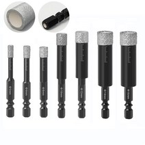 홀쏘 목공용 스텐 타일 유리 holesaw 5 16mm 육각 핸들 진공 납땜 다이아몬드 드라이 드릴 비트 세트 구멍 톱 커터 대리석 화강암 세라믹 돌 구멍 열기, 14mm