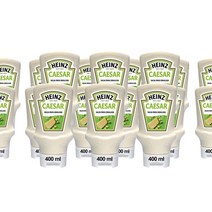 HEINZ Salsa Csar envase 하인즈 시저 소스 파마산 치즈 샐러드용 6개입 400ml 1팩, 3팩