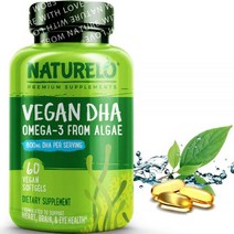 NATURELO 비건 오메가3 2000mg DHA 800mg 60정, 1개