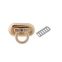 DIY 핸드백 공예 가방 지갑 하드웨어를위한 새로운 금속 걸쇠 회전 잠금 트위스트 잠금, LG