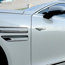 JS automotive 자동차 슬로건 엠블럼 빈티지 휀다 뱃지 도장 도면 튜닝 가니쉬 몰딩 실외 드레스업 용품, 08_아우디_조수석-블랙, 1개