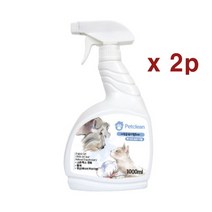 펫클린 탈취제 베이비파우더향_100ml, 2개, 1000ml