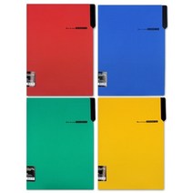 A4 투톤화스너화일 세트(5개묶음) 파일 화일 화스너 파스너 집게 책철 바른손, 옐로우