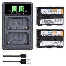 배터리 카메라용 밧데리 1800mAh NP-FM500H NP 소니 A99M2 A900 A350 A77M2, 06 2Battery 1Charger